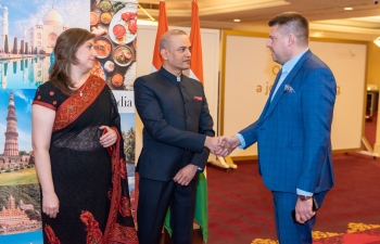 On the occasion of 74th Republic Day of India, a reception was held at JW Marriott Bucharest Hotel from 1830 to 2130 hrs. on 26th January 2023.